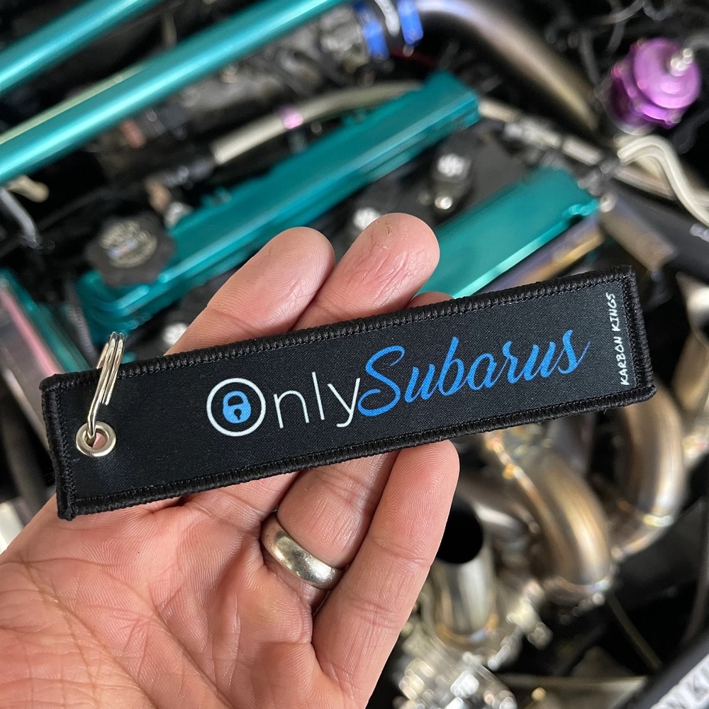 Only Subarus Car Keychain Keytag